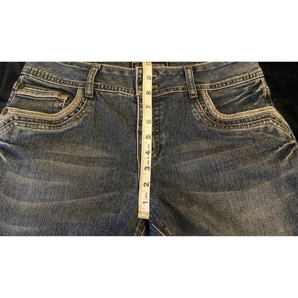 Cato Premium Bootcut Denim Jeans Mid Rise Women's 10P (32X30) Cotton Blend - Picture 10 of 13
